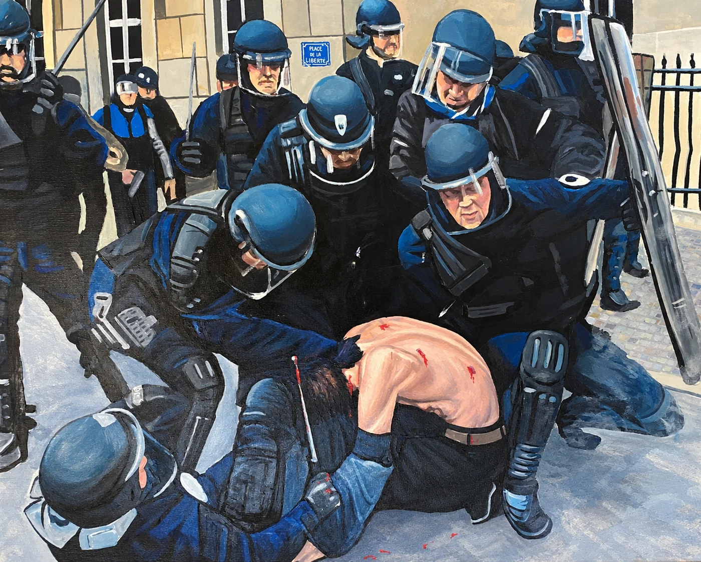 Peinture Affrontement de Robin Gaudillat