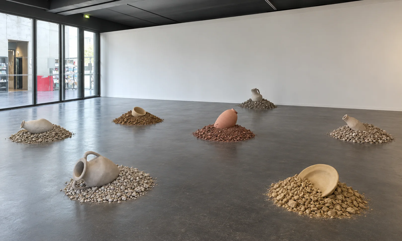 Installation de sculptures de Robin Gaudillat